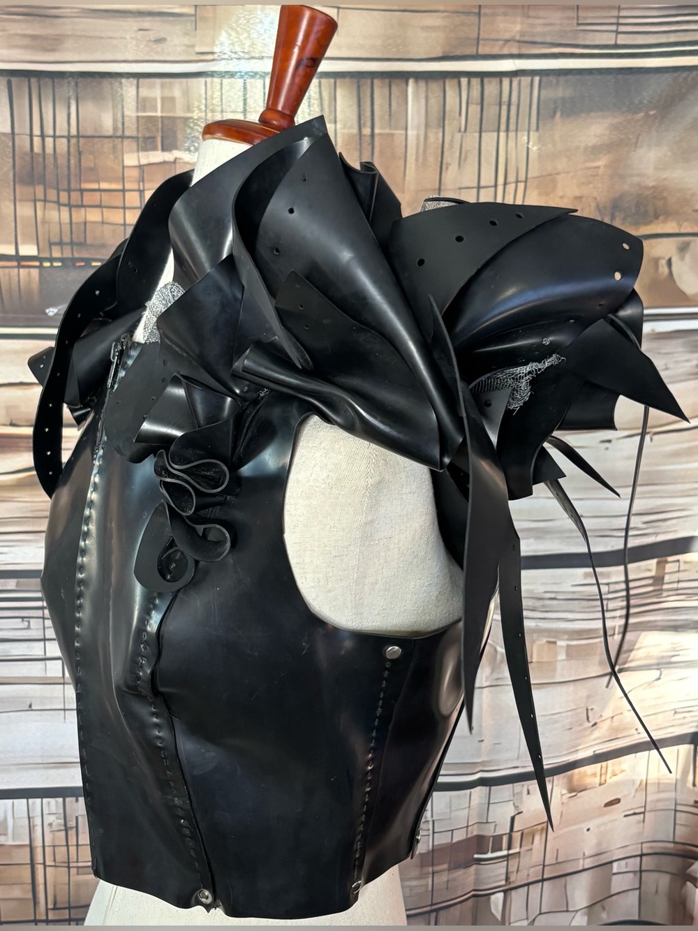 Vesperi Designs Avant Garde Sculptural Corset Top Medium Gothic Cyberpunk Corset - Picture 5 of 16